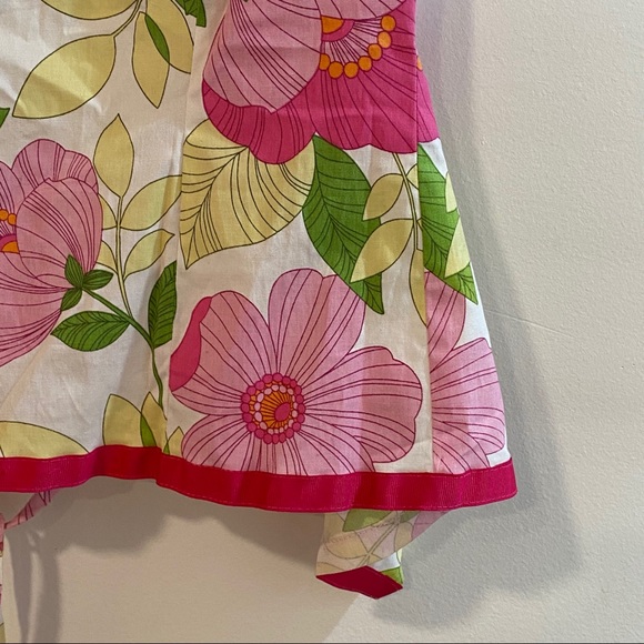 💥FINAL OFFER💥 Boho Halter Floral Top size Medium multicolor made in USA - Picture 4 of 7